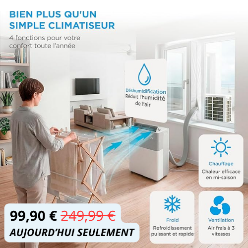 Midea PortaSplit - Refroidit comme une clim fixe, se branche comme un ventilateur